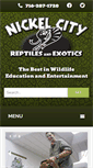 Mobile Screenshot of nickelcityreptilesandexotics.com